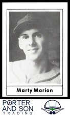 Marty Marion 1978 Grand Slam #92 St. Louis Cardinals Baseball Card