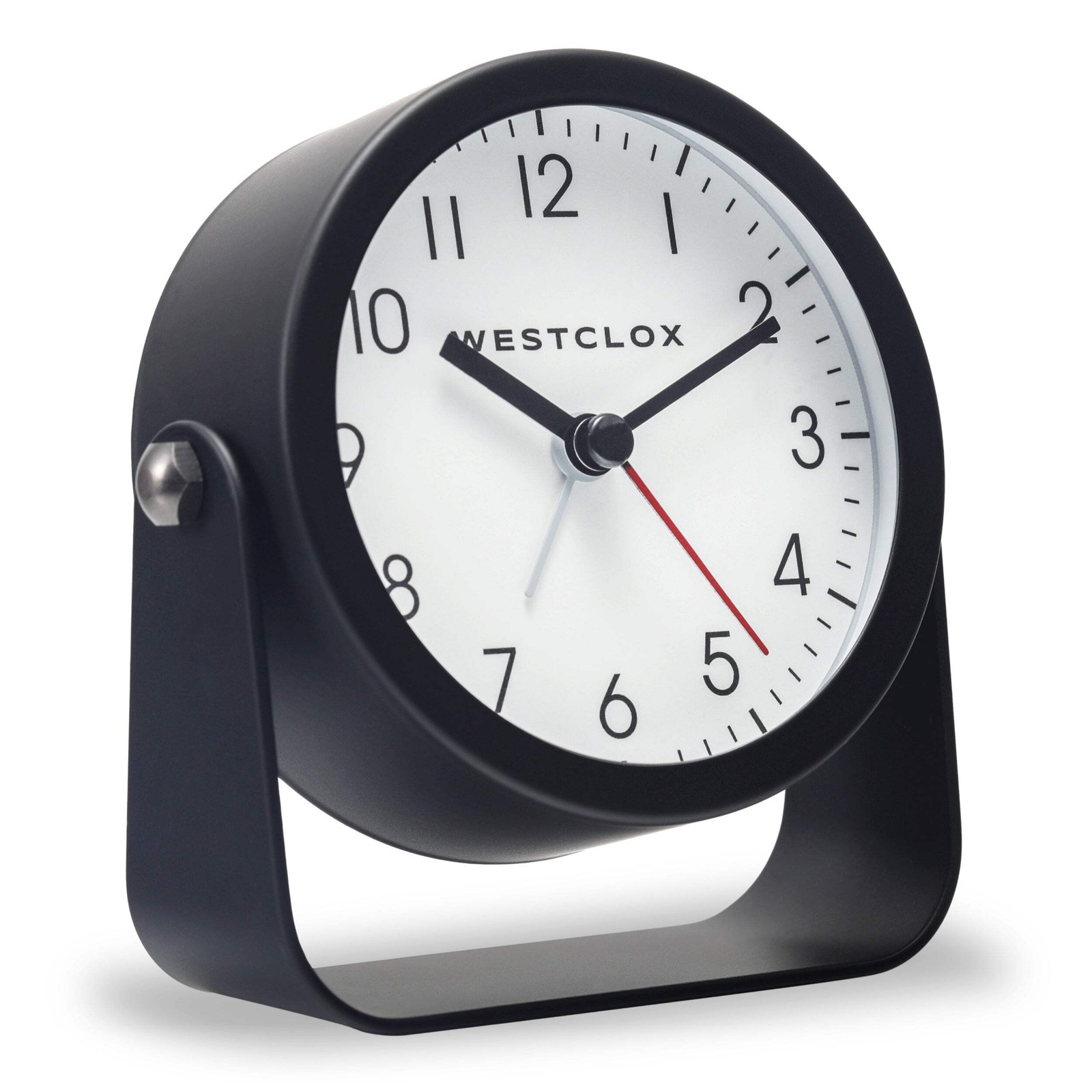 , 4.1 Inch Black Bedside Clock With Snooze An