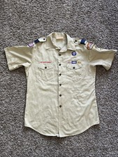 Boy Scouts of America BSA Shirt Mens Large Button Up Short Sleeve