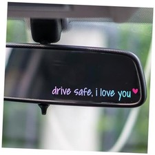 I Love You Mirror Sticker - Cute Car Drive Safe - Holographic