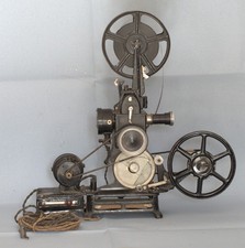 PATHE' Baby Vintage Antique Projector 1 Film Reel 2 Reels E