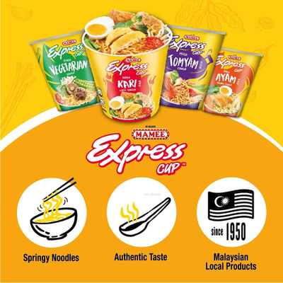 MAMEE Express Cup Noodles (3 Cups) Halal Certified | eBay