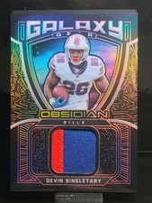 2021 Obsidian Galaxy Gear Red Etch /10 #GGDSI Devin Singletary Buffalo Bills