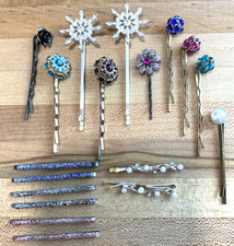Fashion Bobby Pins Hair Pins Rhinestone Sparkle Lot of 18