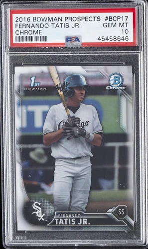 2016 BOWMAN PROSPECTS CHROME #BCP17 FERNANDO TATIS JR. PSA 10