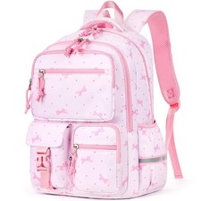 mibasies Backpack for Girls: 17.8IN Kids School Backpack for Elementary Prima...