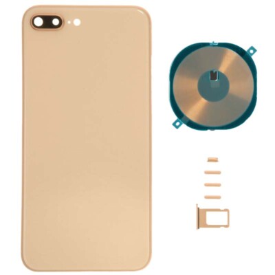 Housing Assembly with Wireless Charging Coil for Apple iPhone 8 Plus Gold Body 