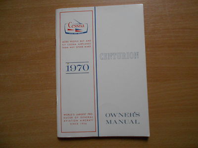 Owner`s manual - Cessna Centurion Model 210K Typ 3A21 (1970) Betriebsanleitung
