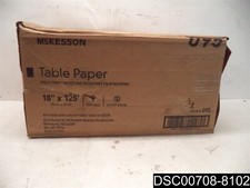 Qty 9: McKesson Table Paper 18" X 125', White Textured, 095