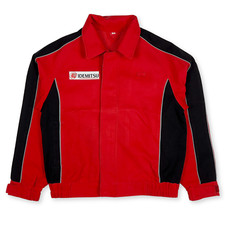 JDM Retro Showa Era Japan Idemitsu Gas Station Bomber Jacket Red