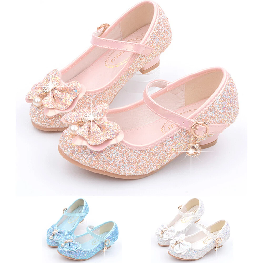 CONVERSE Sandalo bambina Mary Jane fiocco scintillante festa abito da sposa tacco alto scarpe principessa