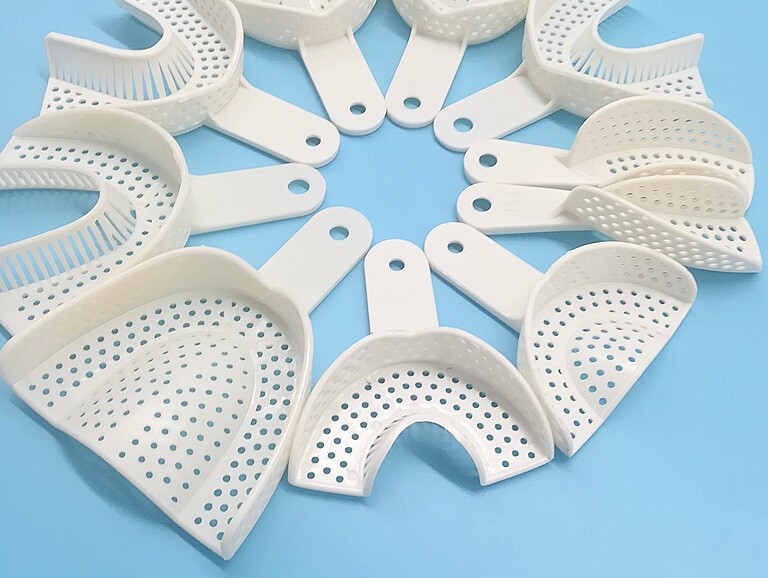 100* Dental Impression Trays Disposable Plastic