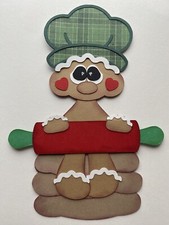 Christmas,Gingerbread, Baking, Scrapbook, Card Making Paper Piecing Pre Made