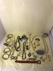 Mixed Lot Vintage Costume Jewelry Brooch Pin Earring Possible Silver Earring