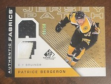2007-08 SP Game Used Authentic Fabrics Patches #AFPB Patrice Bergeron 09/50