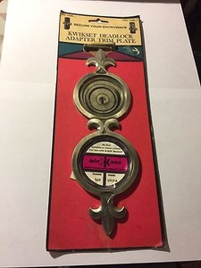 Vintage Kwikset Decorative Trim Rosette Back Plate #6