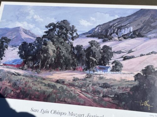 Vintage Mozart Festival 2000 San Luis Obispo CA Libby Tolley Framed Print Art - Picture 5 of 9
