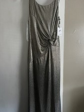 Ladies Mettalic Gold Gown