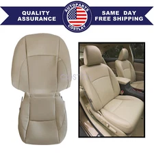 For 07-12 LEXUS ES350 Driver Bottom & Top Seat Cover PERFORATED Tan LA00 or LB00