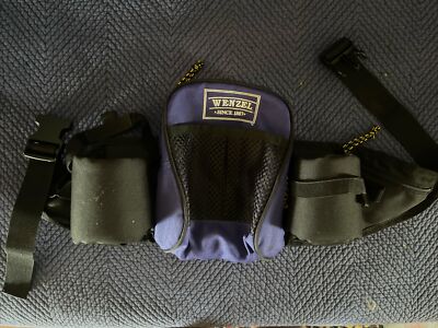 Wenzel Traveler Vintage Fanny Pack Large Blue Hiking Bag 1990 s Camp Walking