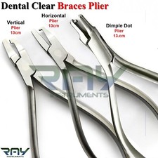 Dental Horizontal Vertical Plier Clear Braces Dimple Dot Thermal Punch Plier 3Pc