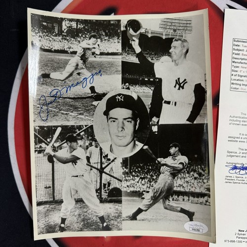Joe DiMaggio Autographed New York Yankees 8x10 Original Photo Signed JSA LOA - Picture 2 of 5