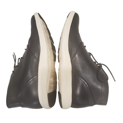 Cole Haan Mens Grand Tour Chukka Boots Black C31366 Leather  display picture 3