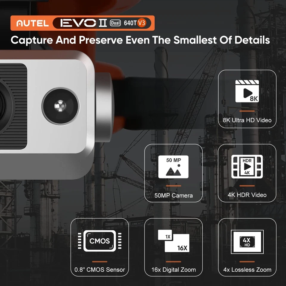 2025 Autel Robotics Evo 2 Dual 640t V3 Thermal Camera Rugged Bundle Thermal - Image 2 of 4