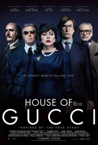 House Of Gucci (Pacino/Lady Gaga/Adam Driver) film poster  - glossy A4 print - Zdjęcie 1 z 1