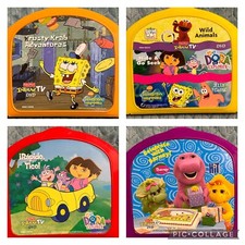 Fisher Price Interactv DVD Learning System GAMES Dora Spongebob Barney 4 