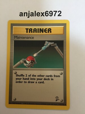 TOP Pokemon Karten 2.Generation Base Set Maintenance 112/130 NEAR MINT