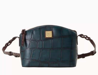 Dooney Bourke Denison All Penny Crossbody Deep Teal Color