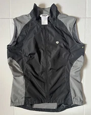 PEARL IZUMI - Women's Fall 06 Full Zip Windbreaker Cycling Black Vest - Large