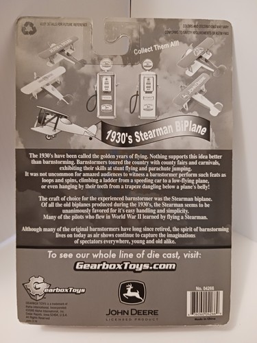 1930's John Deere Stearman Bi-Plane Diecast - 04266 - 2005 release - New - Picture 3 of 3
