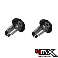 Tapones de extremo de barra atornillables de aleación negra 4MX Racing 22 mm 7/8” Beta 2020