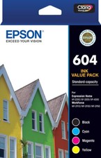 Genuine Epson 604 4 Ink Value Pack   C13T10G692