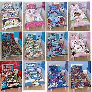 Kids Disney Duvet Set Children Bedding Cartoon Character Duvet