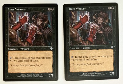 mtg hate cards Hate Weaver (2) Invasion NM MTG Magic the Gathering