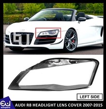 FOR AUDI R8 LEFT PASSENGER SIDE FRONT HEADLIGHT HEADLAMP LENS COVER 2007-2015