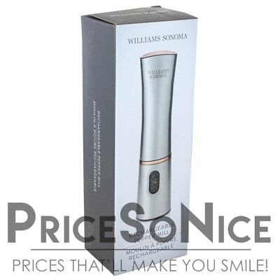 Williams Sonoma Rechargeable Electric Pepper Mill MSRP $80