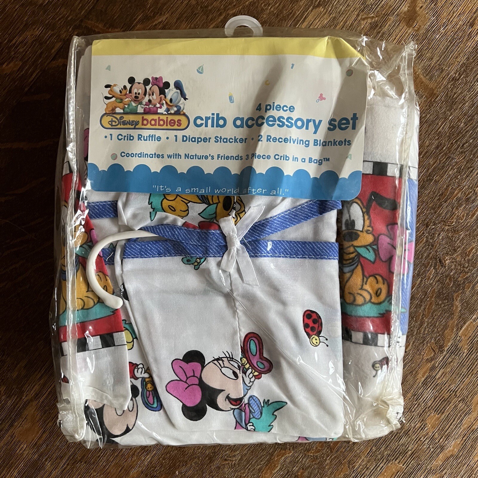Vintage Dundee Disney Babies 4 Piece Crib Accessory Set NOS