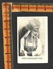 (BL) vintage Beauty Contest Miss Russia 1932 Trading Card
