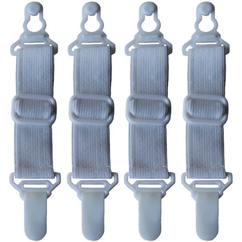 JJIW Bettlakenspanner – Hält Dein Spannbettlaken Fest, In Weiß, Größe S (5-15cm Matratzenhöhe)