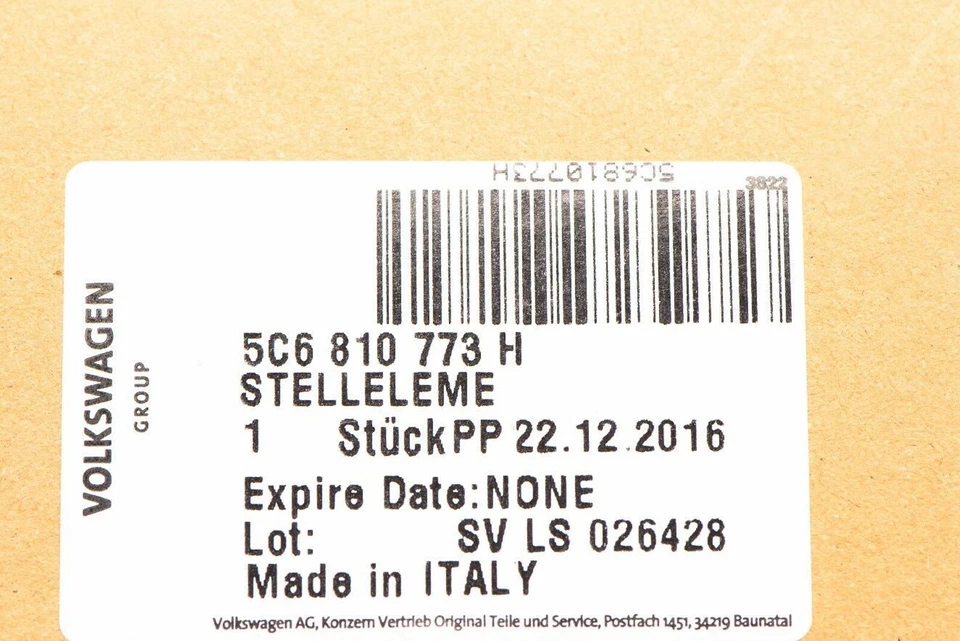 UN NUEVO OEM VW Volkswagen Llenador de Combustible Cerradura de Puerta Actuador Passat Jetta Golf GTI Foto 2 de 4
