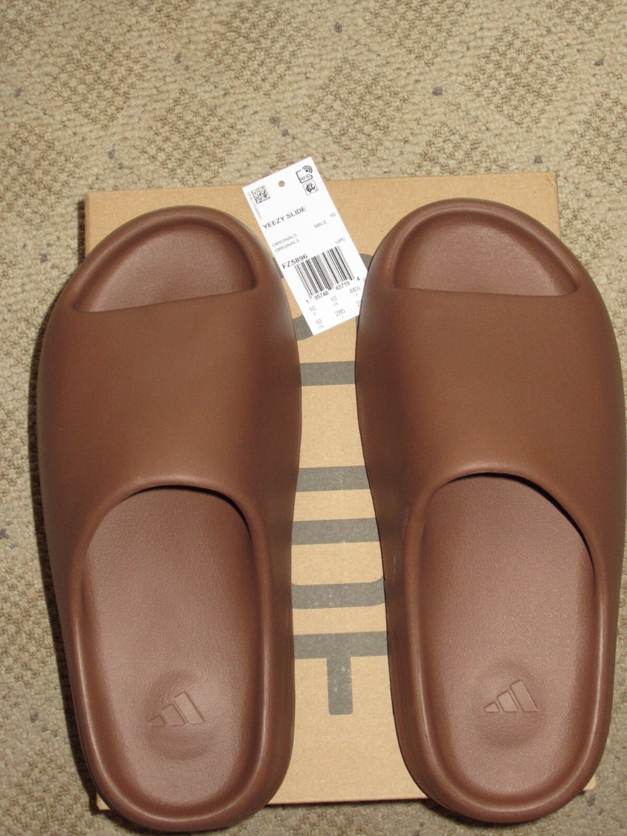 adidas Yeezy Slide Flax Men's Size 10 NEW! FZ5896 2024 Lifestyle