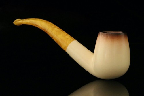 srv - Lee Van Cleef Block Meerschaum Pipe with fitted case M3238