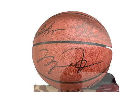 dennis rodman signed basketball