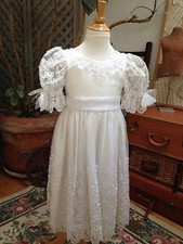 FLOWER GIRL DRESS Formal Gown SPECIAL WEDDING Storybook Heirlooms SEQUINS Bead 4