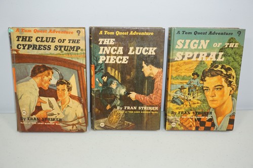 Lot of 3 Tom Quest Adventure Fran Striker HC Clover Books #1, 3, 7 - 第 1/12 張圖片