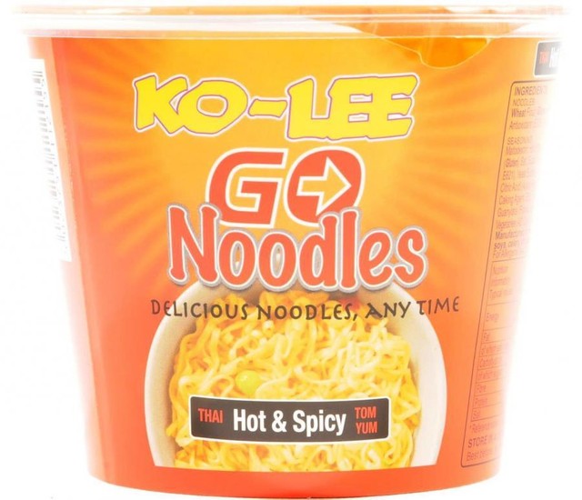 Kolee Xtreme Hot Spicy Go Instant Noodles MSG 2 Flavor Sachets 85g 24